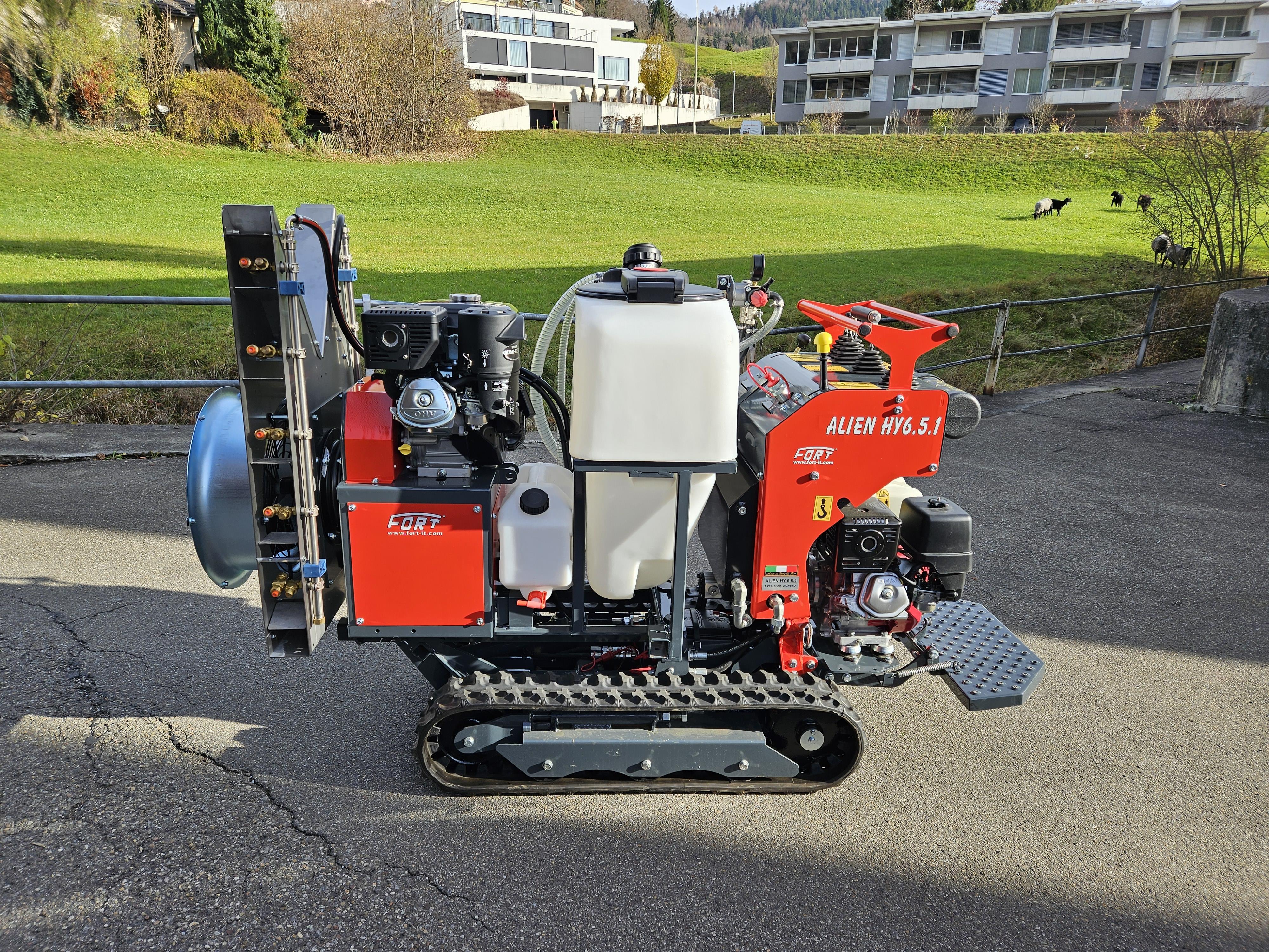 Messegerät FORT Raupentransporter Grundgerät ALIEN HY 6.5.1, Honda GX390