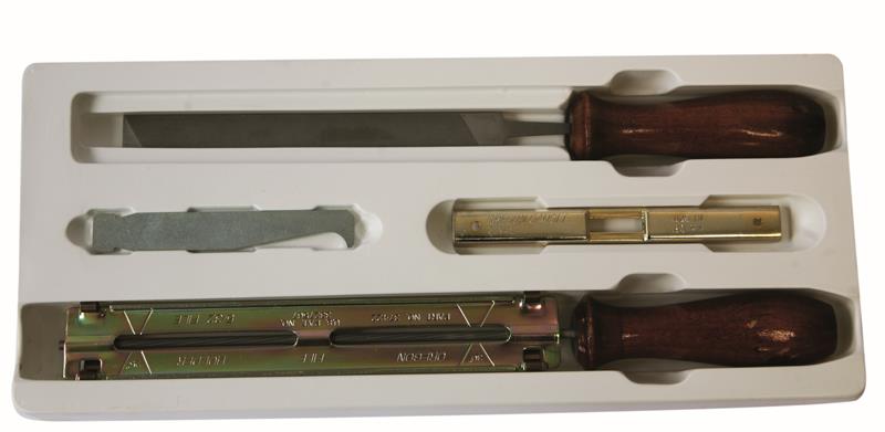 PELLENC Kit affûtage contenu: lime ronde, lime plate et aiguilleur