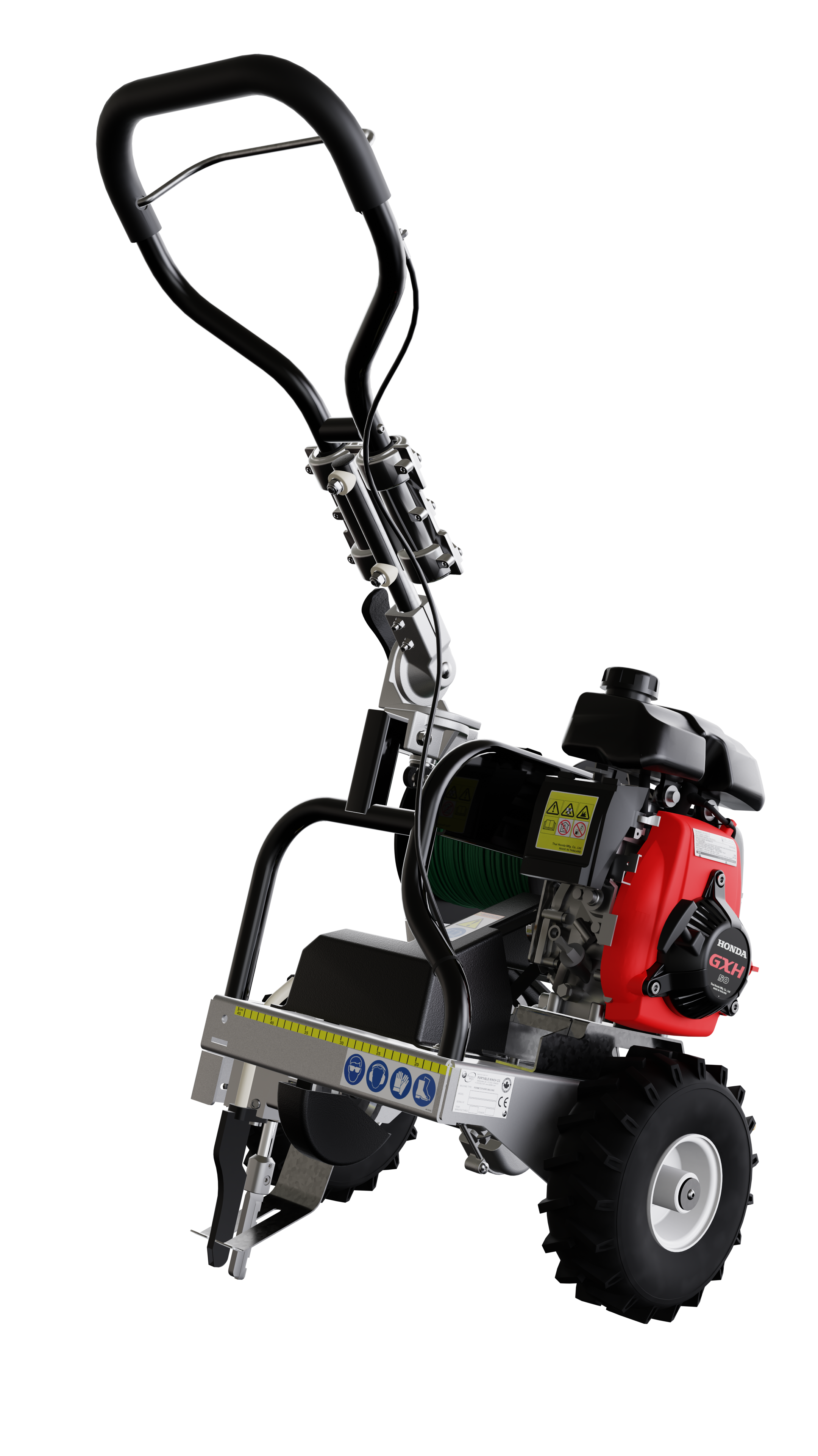 PORTABLE WINCH 600MH Machine à enfouir du fil à moteur HONDA GXH 50