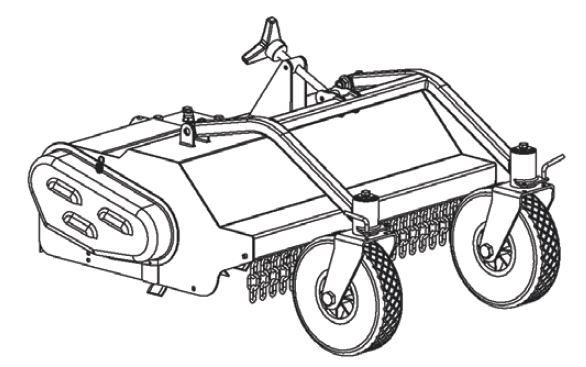 FORT Broyeur frontal pour herbe 60cm avec roues de jauge pour série 280 FORT Broyeur frontal pour herbe 60cm avec roues de jauge pour série 280