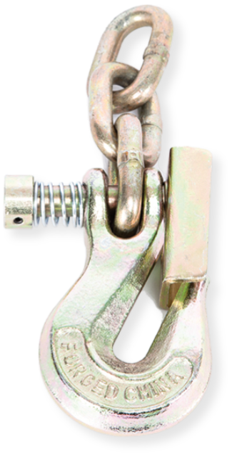 PORTABLE WINCH Parallelhaken 7 mm mit Sicherungsriegel und 3 Kettengliedern