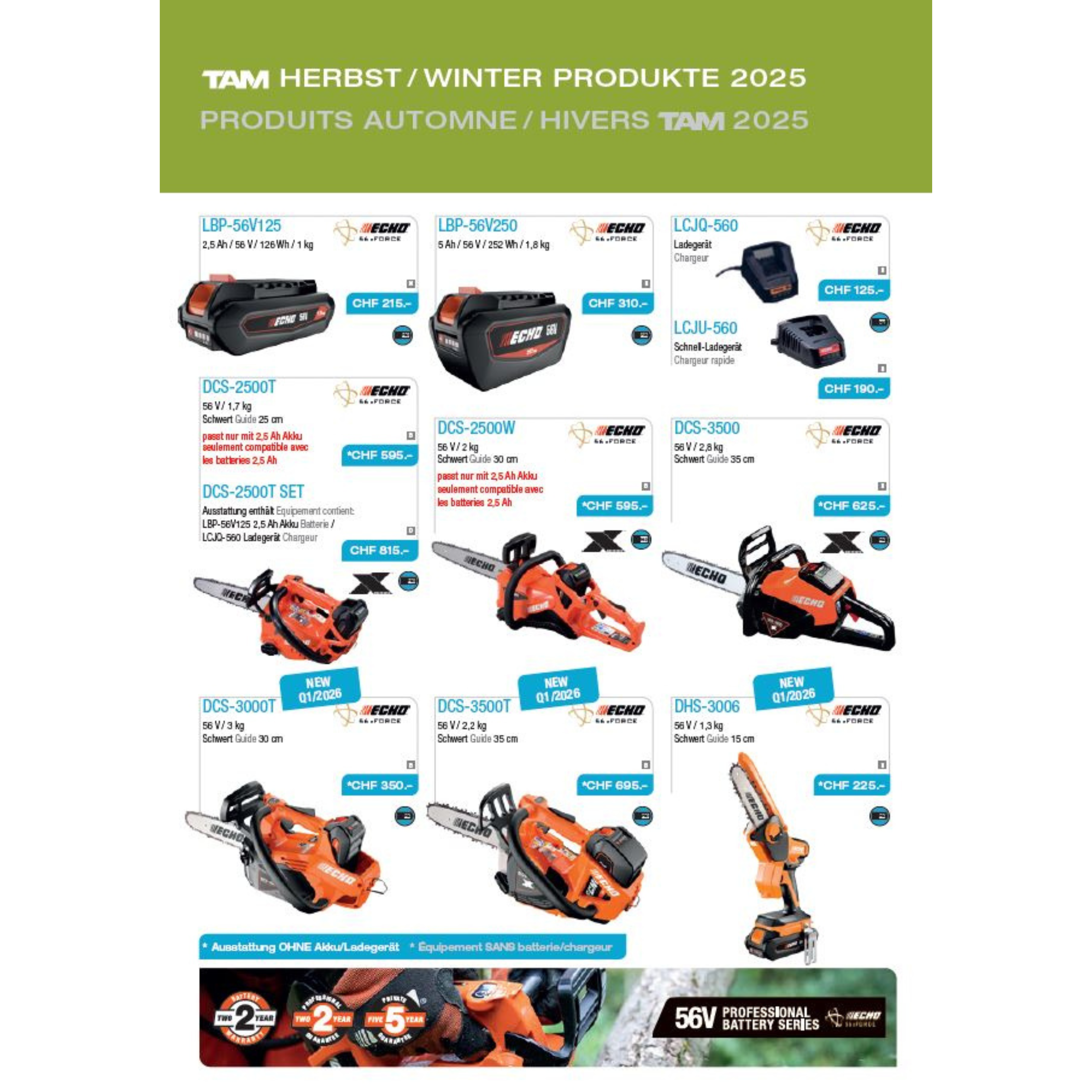 Brochure Produits Automne / Hivers TAM 2025