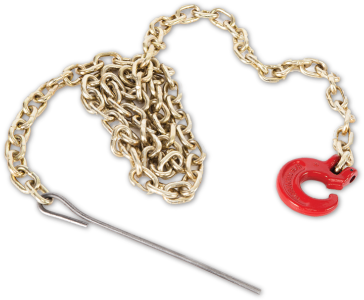 PORTABLE WINCH PCA-1295 Choker-Kette mit C-Haken und Stahlstift 2,1m