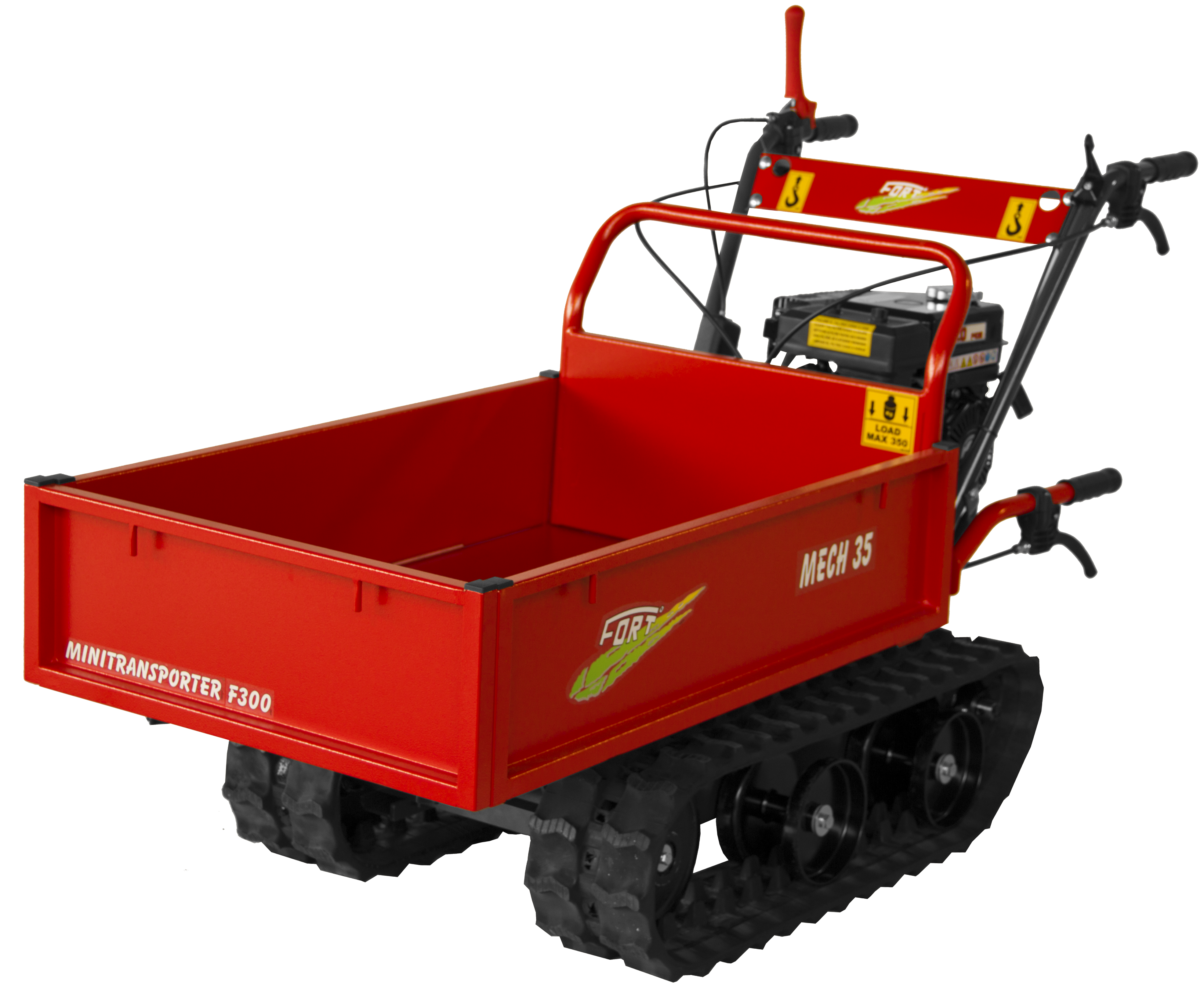 FORT Raupentransporter MECH 35 inkl. Pritsche 12335350, KOHLER SH265 4.9kW