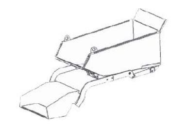 FORT Mulde verzinkt 100x65x40cm mit Ladeschaufel zu ALIEN HY 5.1/6.5.1