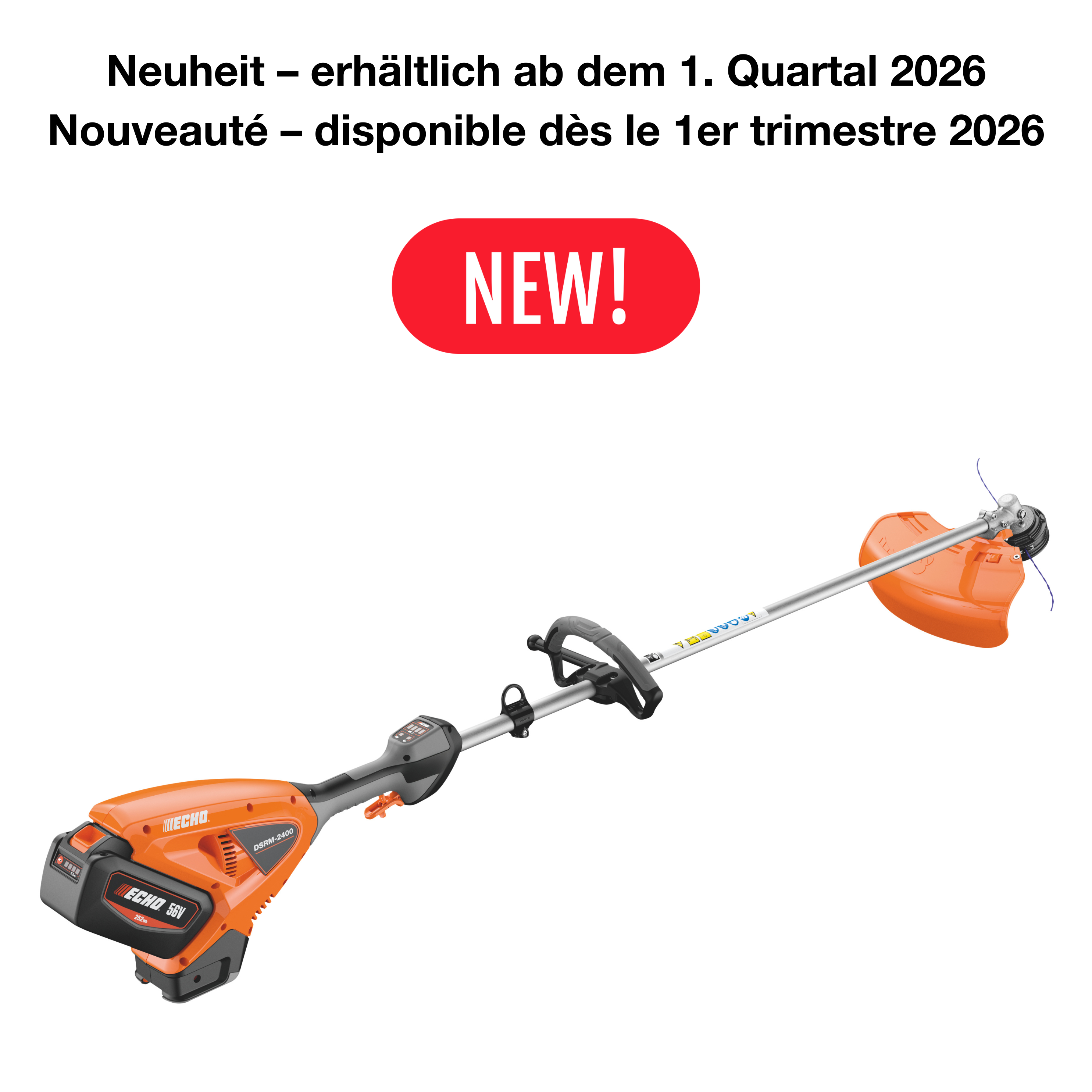 ECHO DSRM-2400 Débroussailleuse à batterie, poignée ronde 50.4V