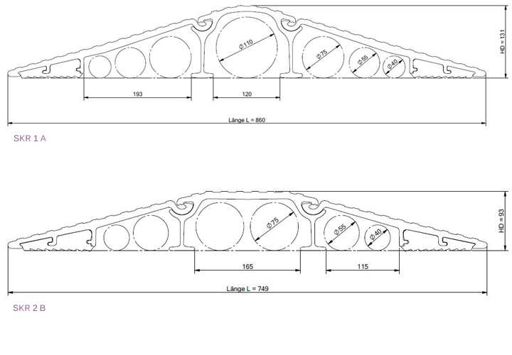 Pont pour tuyaux alu type SKR