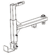 FORT Zugvorrichtung 4-Rad-Müllcontainer 1000L zu 12333414(600W Schwenkholm)