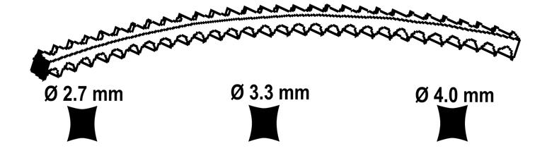 ACTIVE Fil nylon à dents Ø 2.7 mm Platino 67 m, 0.5 kg