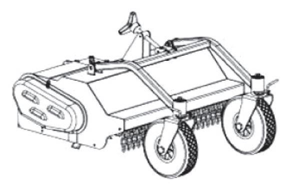 FORT Faucheuse frontale à fléaux, largeur 75 cm avec roues de jauge