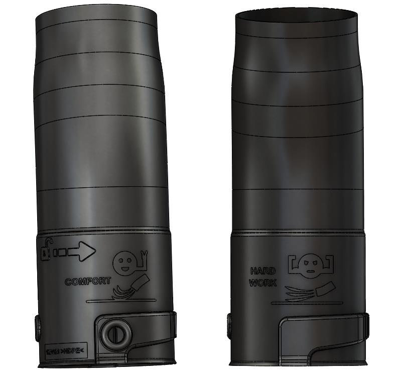 PELLENC Buse de soufflage coudée 22,5cm, Ø 7.8cm pour AIRION 2+3