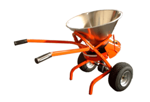 RONDINI Épandeur de sel et d'engrais SPT100PUSH INOX