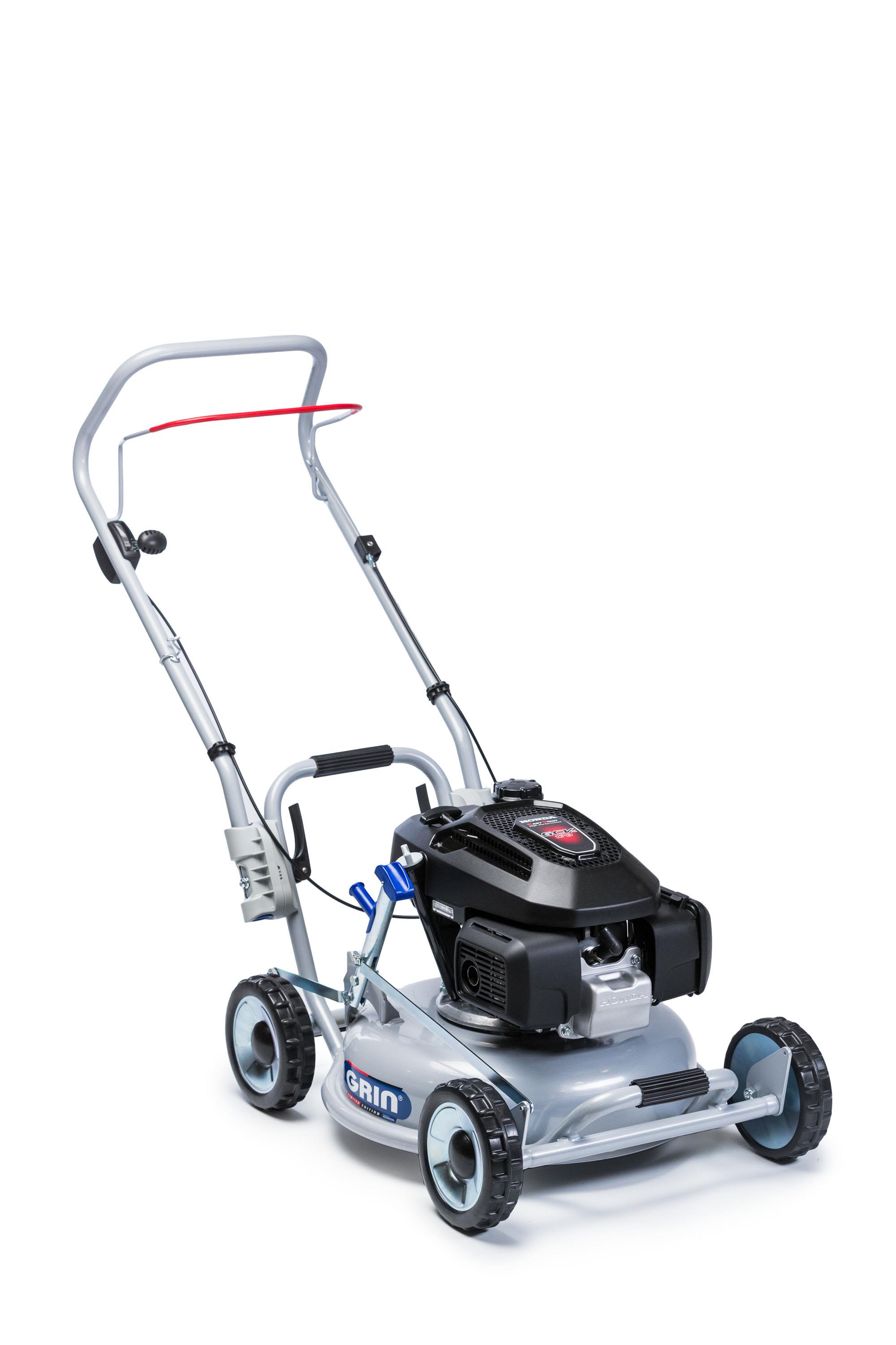 GRIN Tondeuse sans traction de roues 46cm, Honda GCV170 4 temps 166cm³ GRIN Tondeuse sans traction de roues 46cm, Honda GCV170 4 temps 166cm³