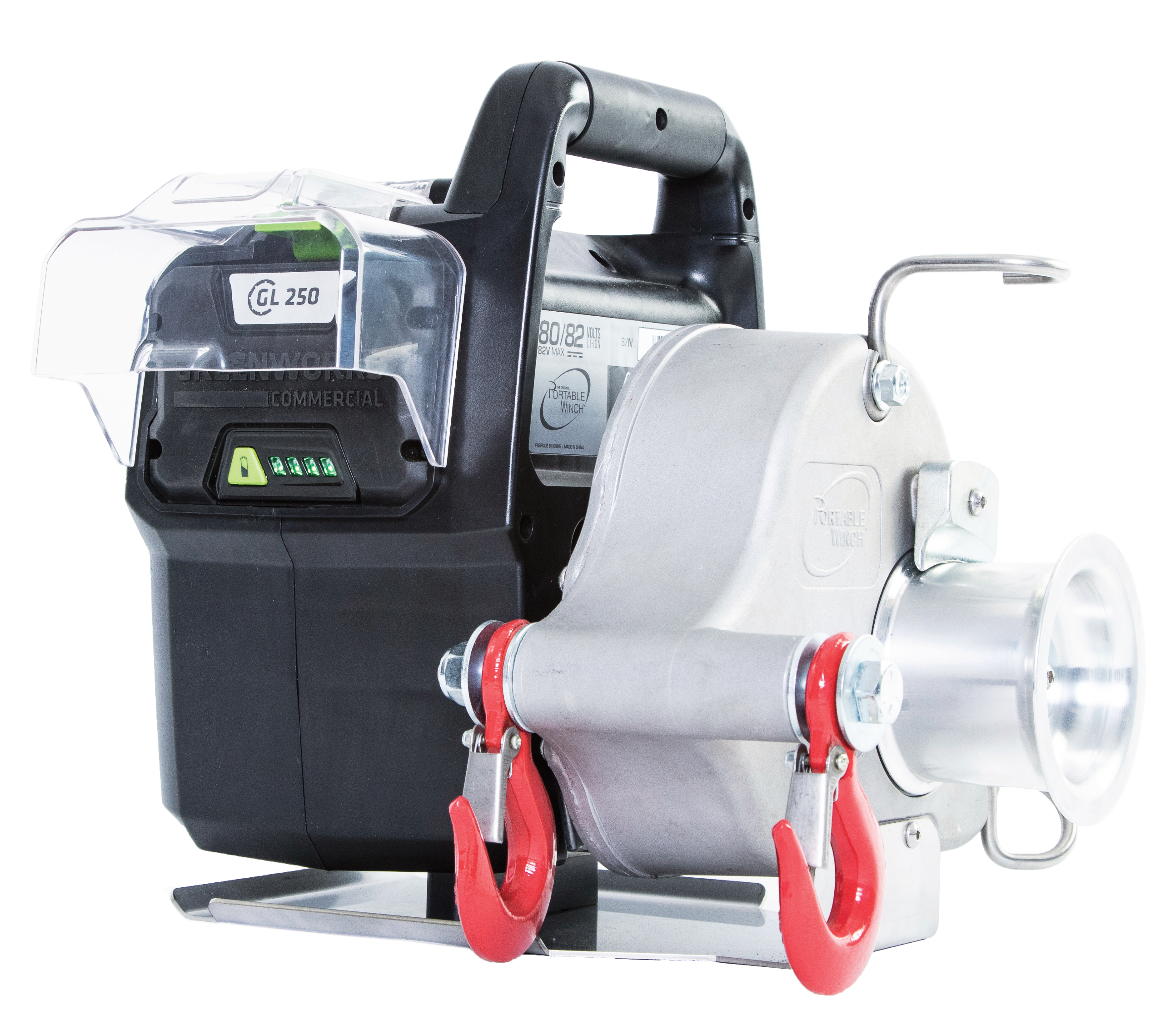 PORTABLE WINCH PCW3000-Li-A Akku-Spill-Winde 82V CRAMER 2,5Ah mit Zubehörkit