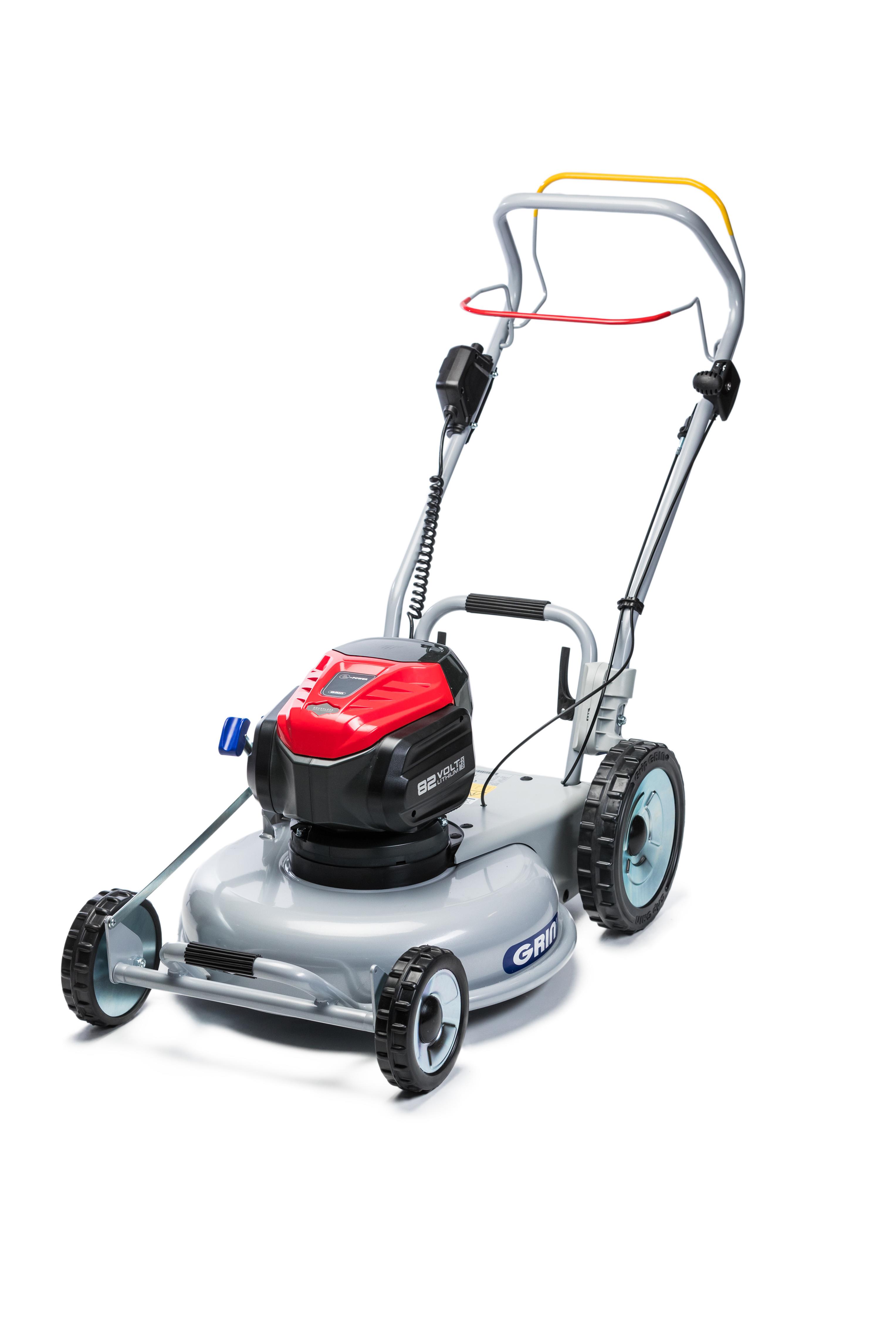 GRIN Akku-Rasenmäher 53cm mit Radantrieb inkl. CRAMER 82V Akku 8Ah+Ladegerät