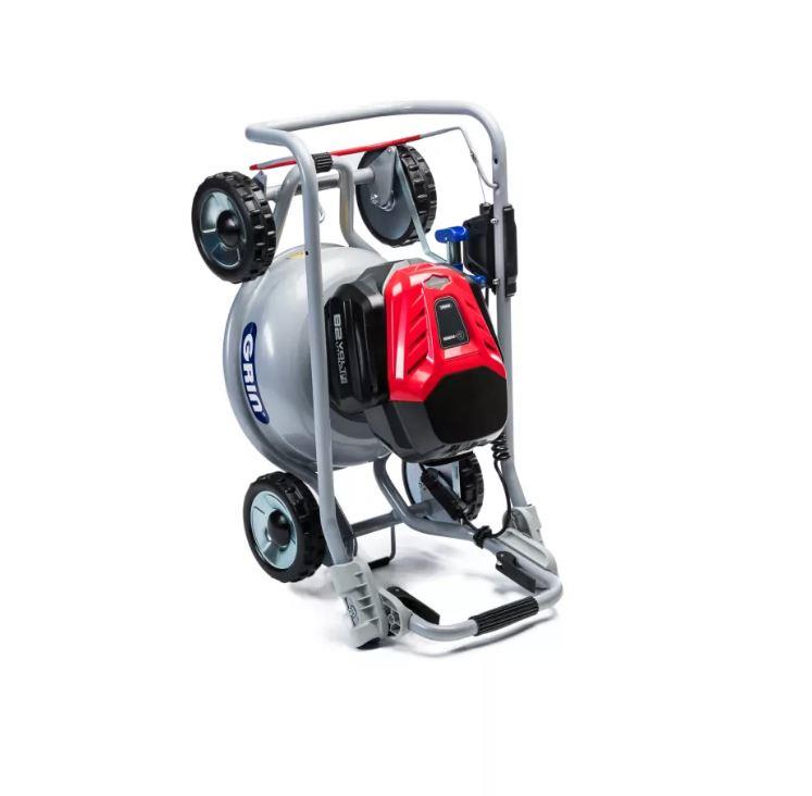 GRIN Tondeuse à batterie 46cm sans traction de roues incl. CRAMER 82V batterie 5Ah et chargeur