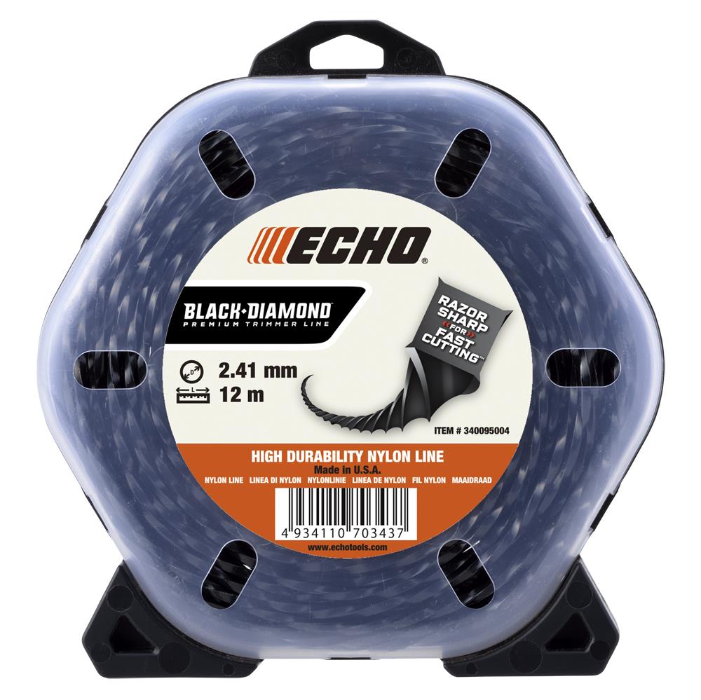 ECHO BLACK DIAMOND LINE Fil de coupe carré tordu Ø 3.3mm, 26m