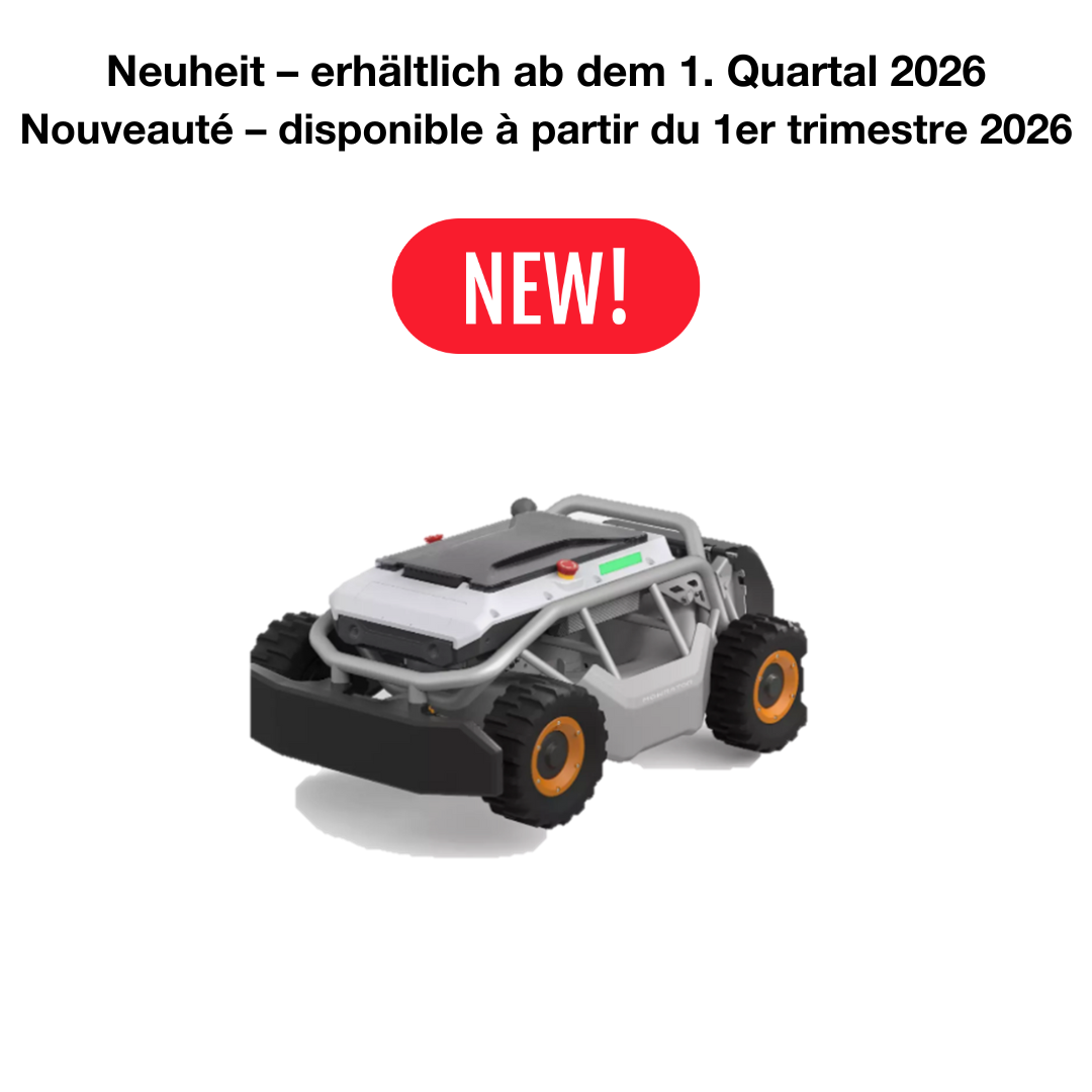 MOWRATOR S1 4WD Tondeuse à batterie télécommandée avec édition roues larges et batterie 18Ah