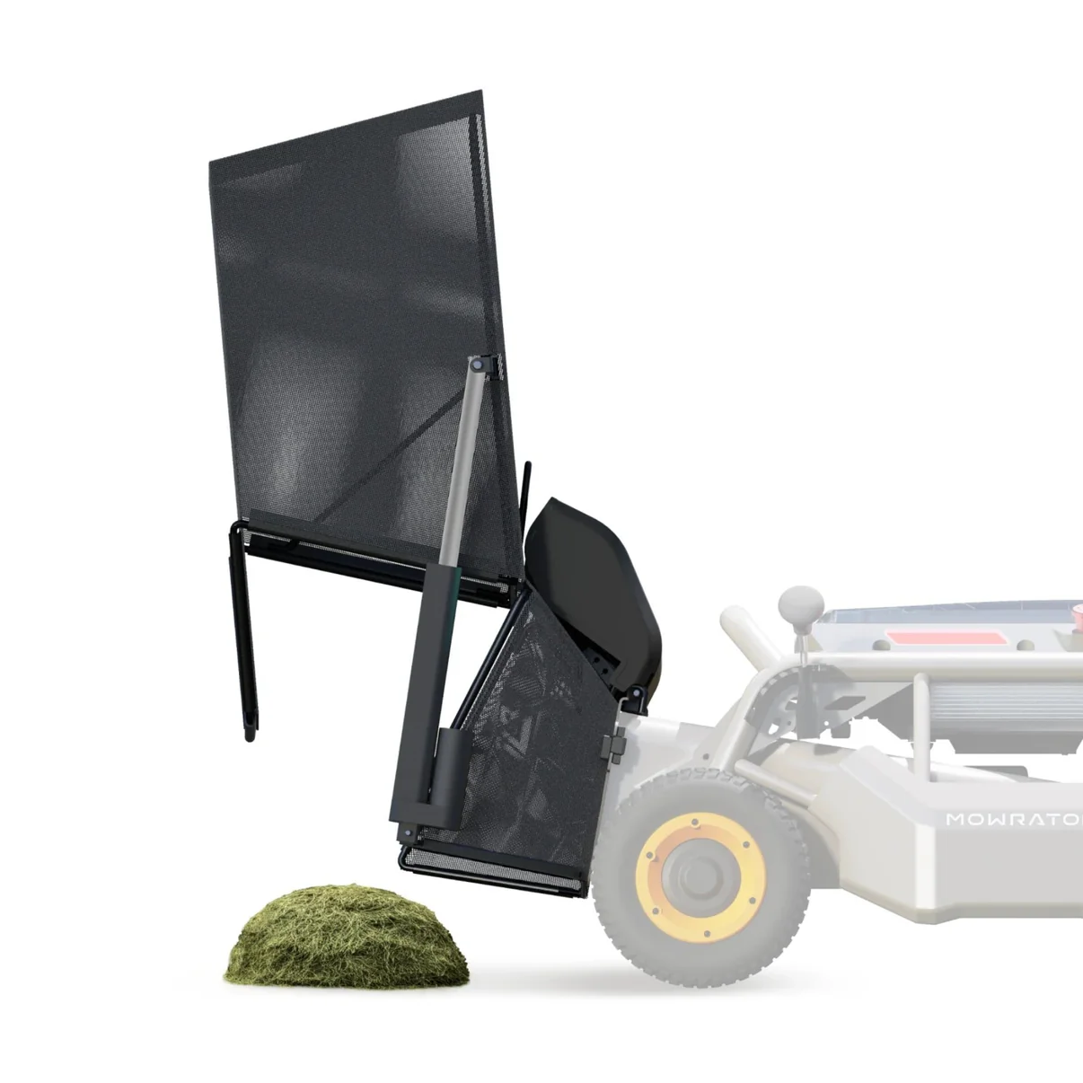 MOWRATOR Vidage automatique de l’herbe – système à bouton unique