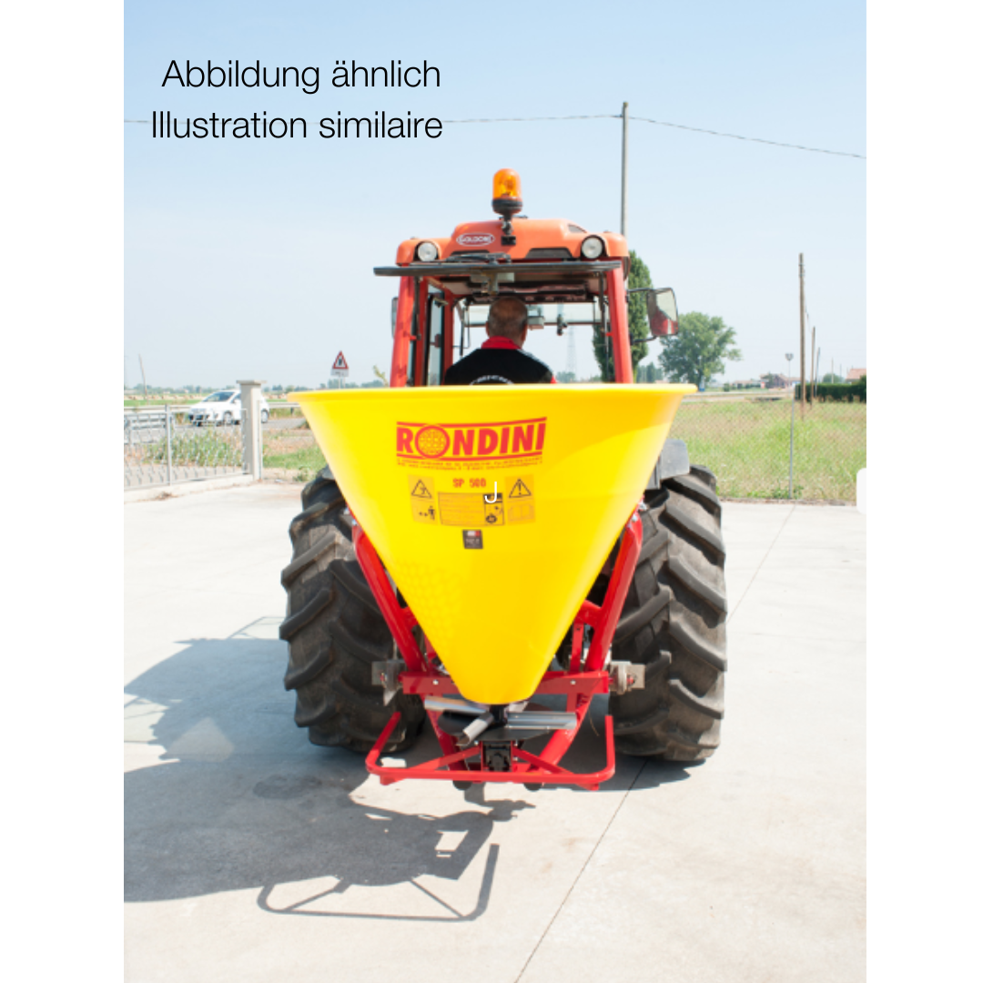 RONDINI Ependeur de sel et d'engrais avec prise de force, réservoir polyethylene 350L