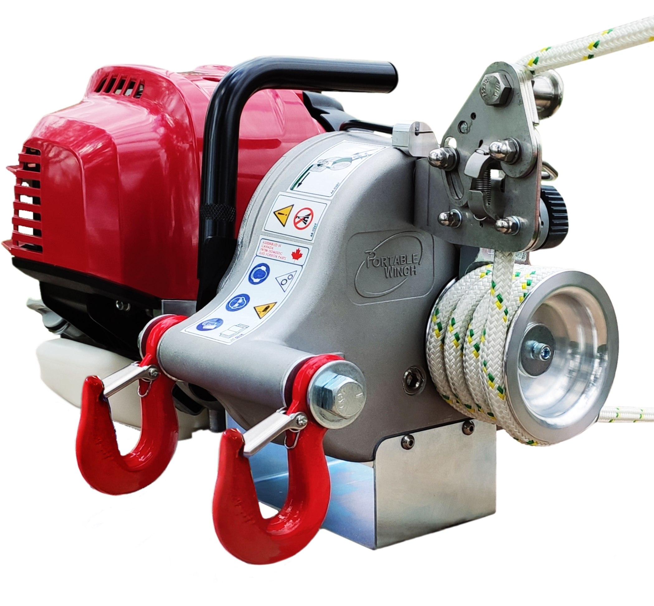 PORTABLE WINCH PCW4000 Treuil de tirage HONDA GX50 avec élingue ronde