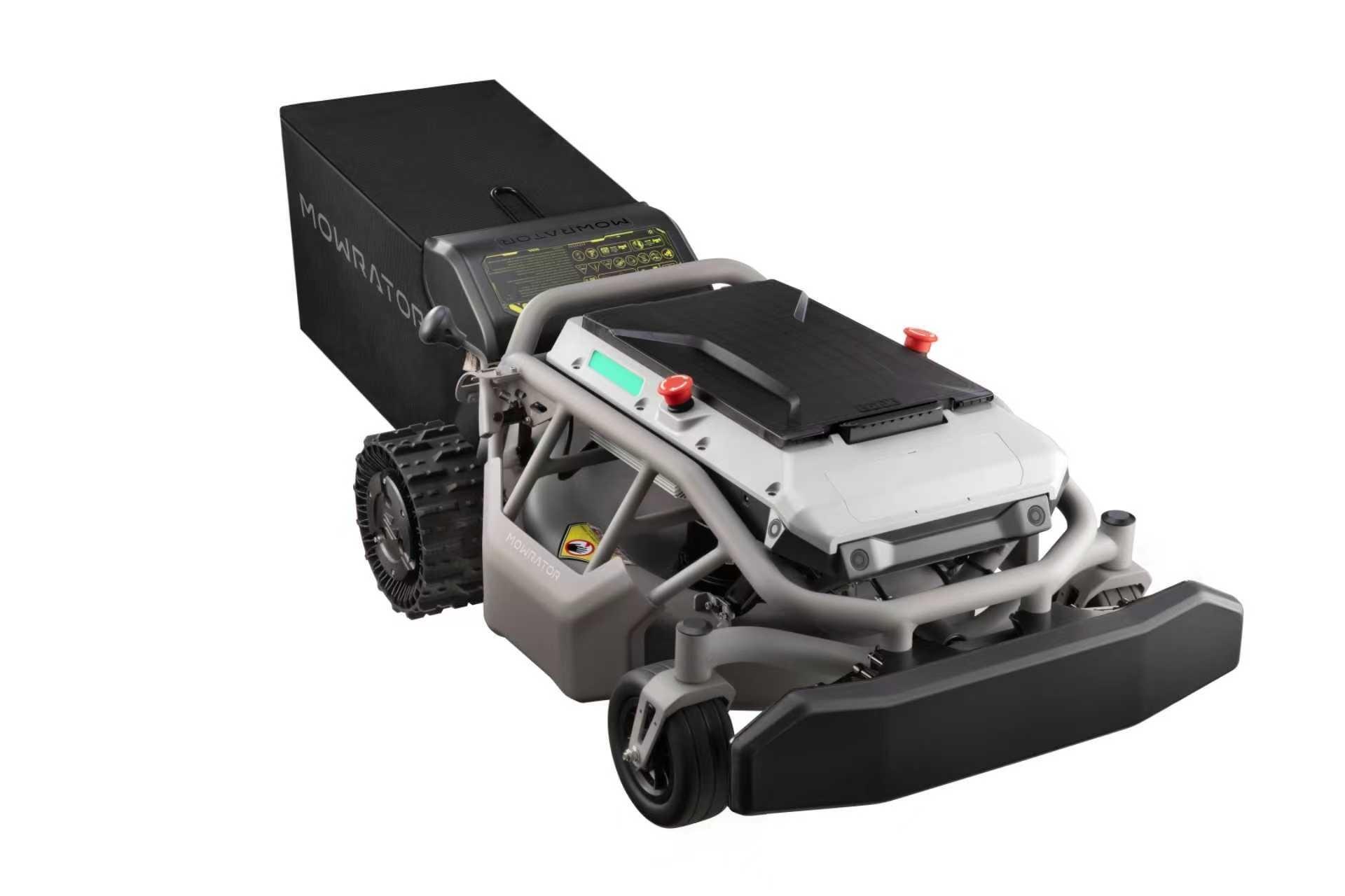 Démo MOWRATOR S1 2WD Tondeuse à batterie télécommandée avec sac de ramassage et batterie 12 Ah