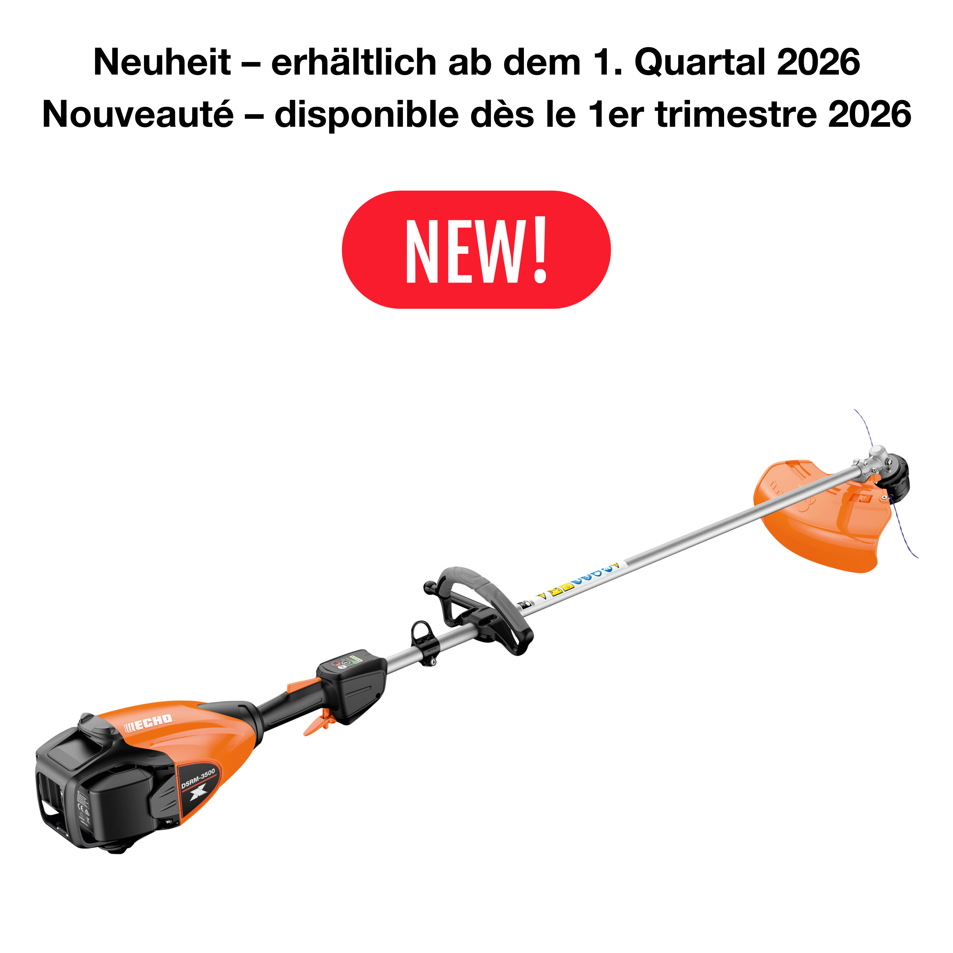 ECHO DSRM-3500 Débroussailleuse à batterie, poignée ronde 50.4V