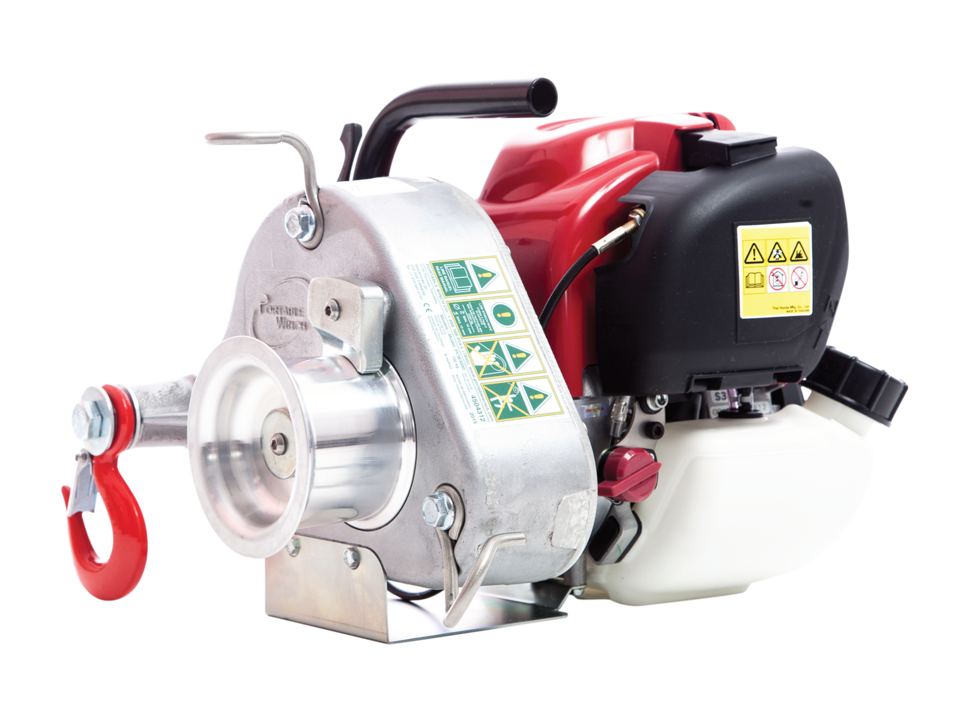 PORTABLE WINCH PCW3000 Spill-Winde HONDA GX35 mit Rundschlinge