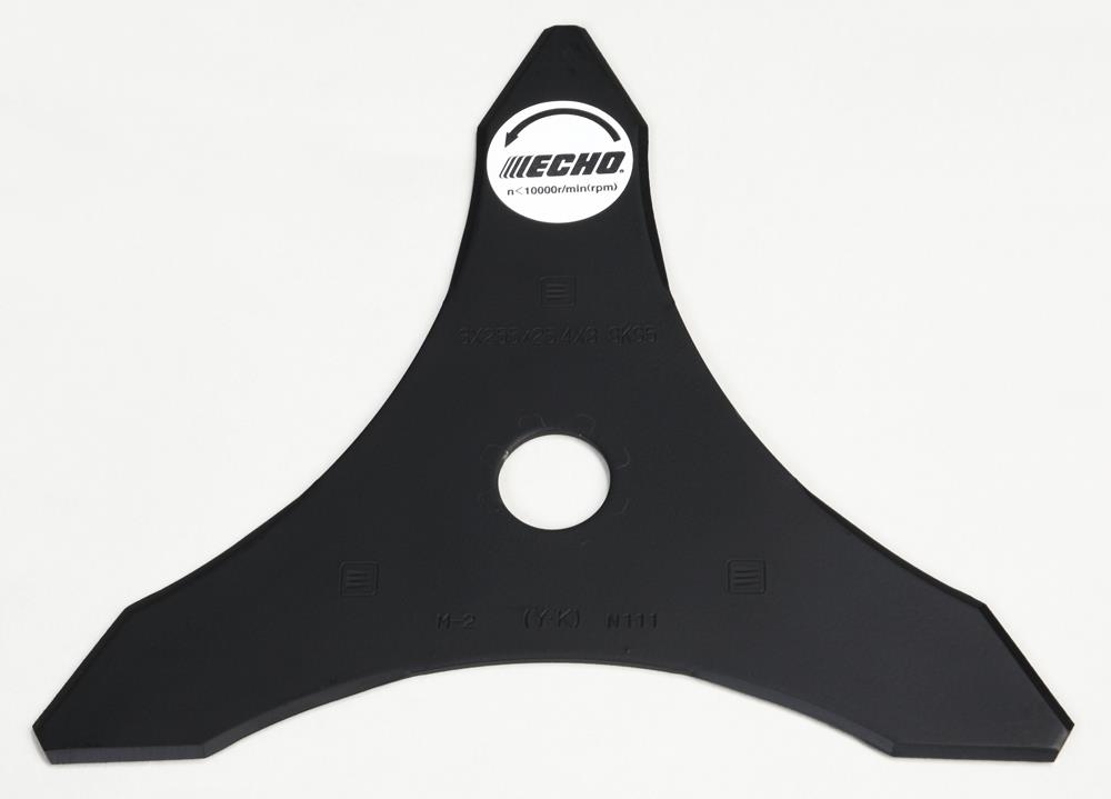 ECHO Lame 3-dents Ø 25.5cm, épaisseur 3mm, trou pour le support 2.54cm