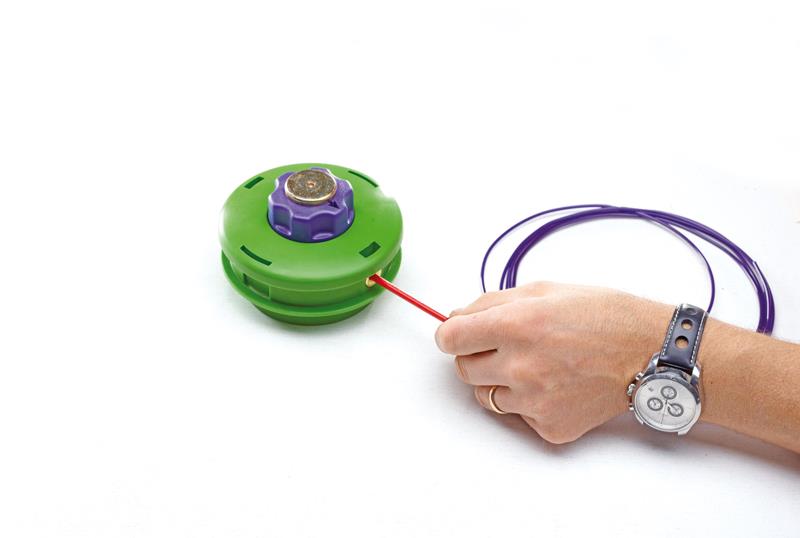 PRO Tête à fil semi-auto avec bouton en métal universel, fil Ø 3.3mm, 7m