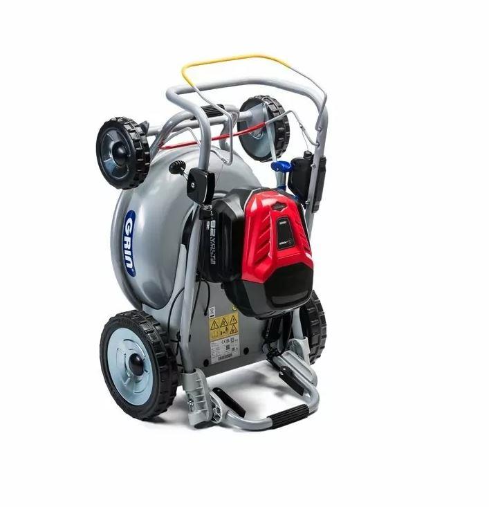 GRIN Tondeuse à batterie 46cm avec traction de roues incl. CRAMER 82V batterie 8Ah et chargeur