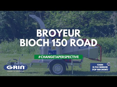 GRIN Broyeur de branches pro sur chenilles BIOCH120 CROSS, Ø des branches -120mm, B&S Vanguard 23CV