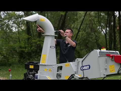 GRIN Broyeur de branches sur remorque BIOCH120 ROAD, Ø des branches -120mm, B&S Vanguard 23CV