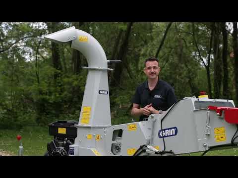 GRIN Broyeur de branches sur remorque BIOCH120 ROAD, Ø des branches -120mm, B&S Vanguard 23CV