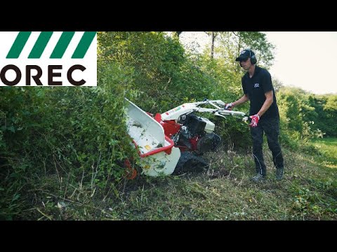 OREC HRC813 Épareuse à fléaux sur chenilles 80cm, Honda GX340T2