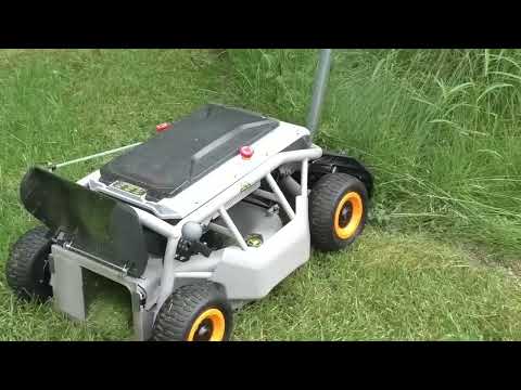 MOWRATOR S1 4WD Tondeuse à batterie télécommandée avec édition roues larges et batterie 18Ah