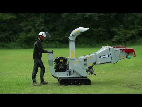 GRIN Broyeur de branches pro sur chenilles BIOCH120 CROSS, Ø des branches -120mm, B&S Vanguard 23CV