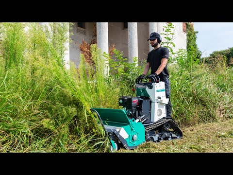 OREC ZHR800 Épareuse à fléaux conducteur porté sur chenilles 80cm, Honda GX390