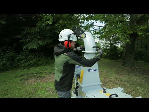 GRIN Broyeur de branches pro sur chenilles BIOCH120 CROSS, Ø des branches -120mm, B&S Vanguard 23CV