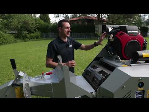 GRIN Broyeur de branches sur remorque BIOCH150 ROAD, Ø des branches -150mm, HONDA GX690